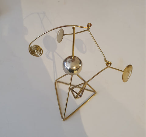 Brass and Nickel Kinetic Sculpture