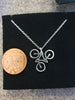 Silver Cycling Pendant Necklace 02