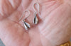 Silver Pod Dangly Earrings
