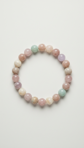 Rose Sand Gemstone Bracelet in Blush Quartz