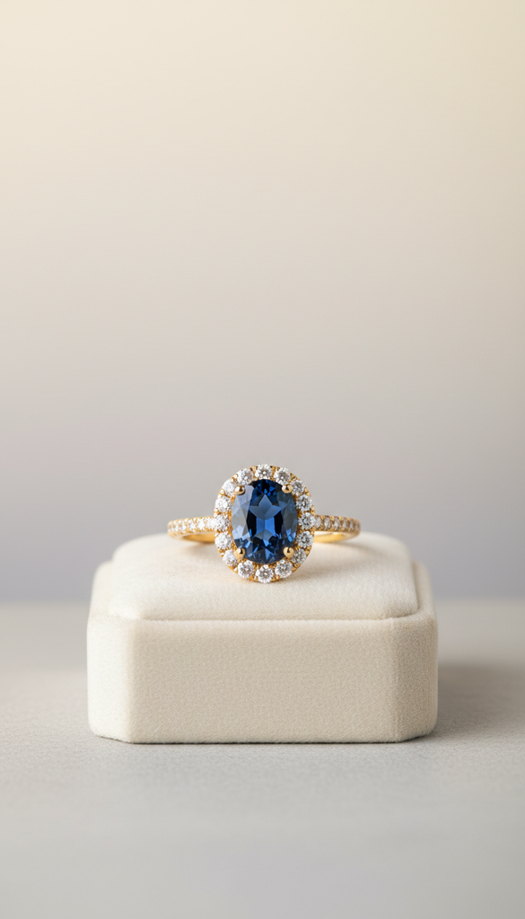 18k Gold Sapphire Ring